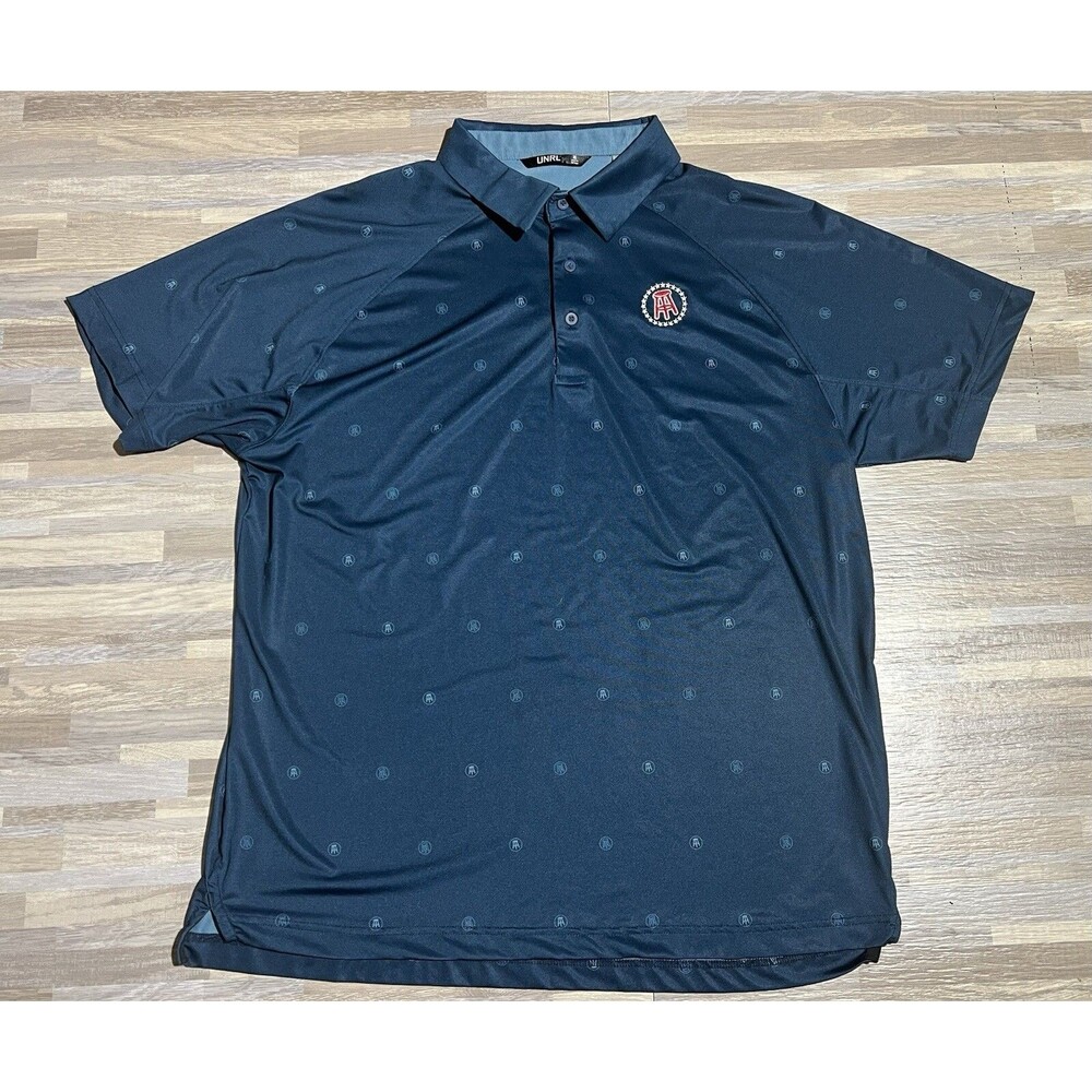 UNRL Barstool Golf Polo Shirt Mens Size XL All Over  Print Embroidered Barstool